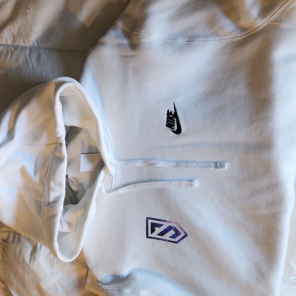 Nike White Hoodie (M) EUC